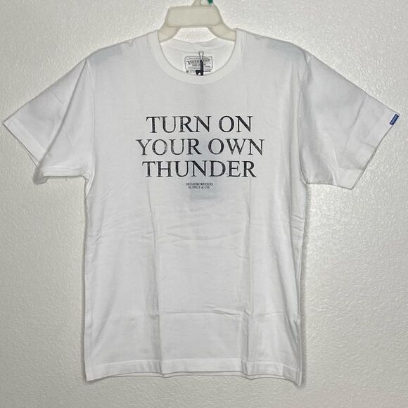 NEIGHBORHOOD Men’s White Short Sleeves T Shirt Size M NWT - Picture 1 of 6